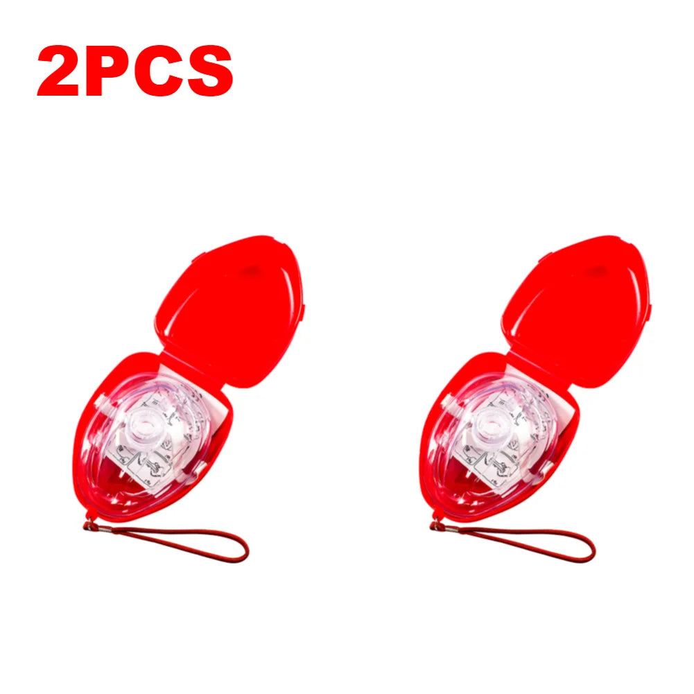 2-10 pcs CPR Breathing Masks with One Way Valve