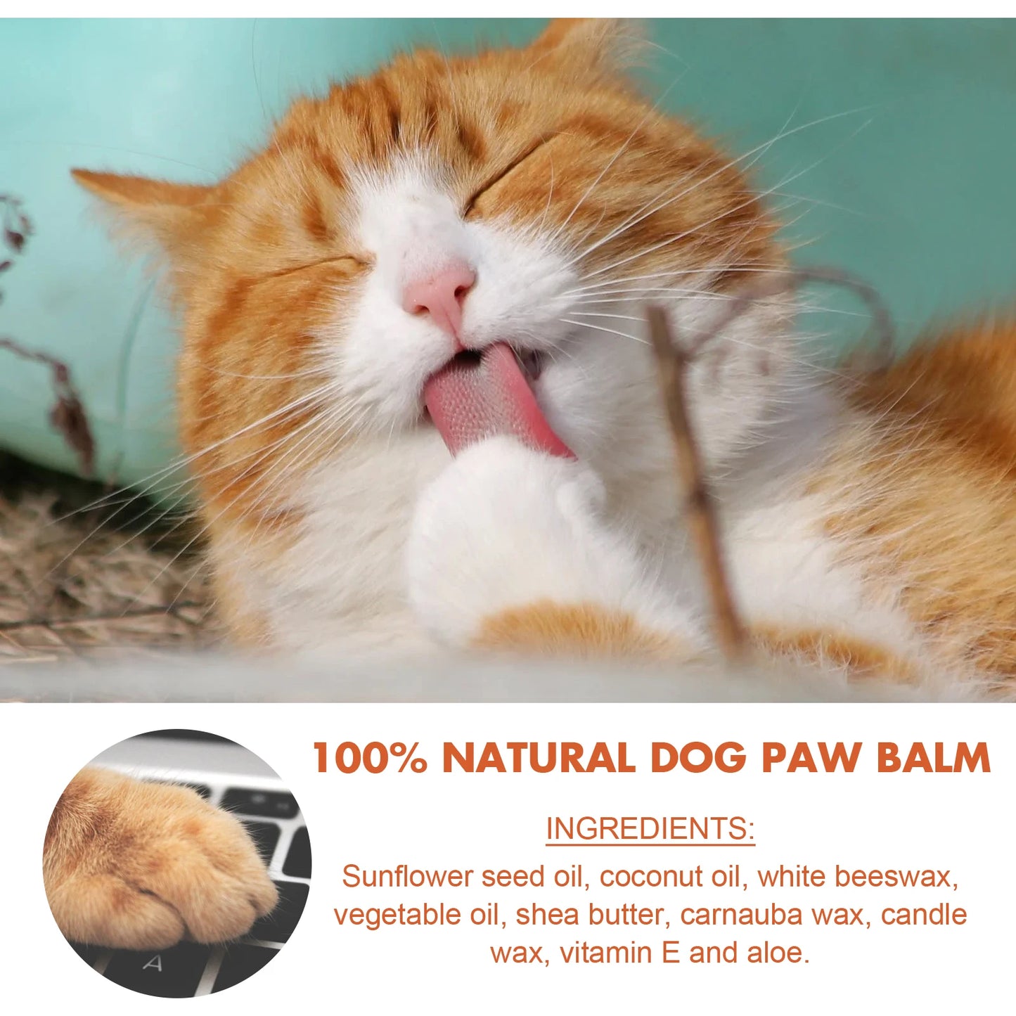 Pet Paw and Nose Balm Moisturizer for Dogs and Cats