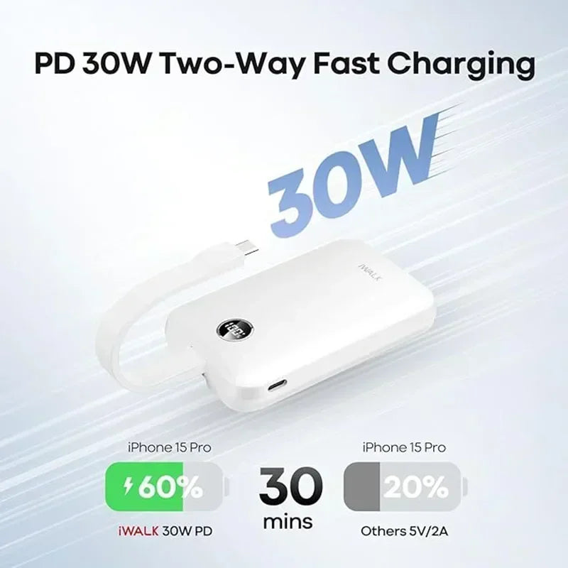 Magnetic Portable Charger 10000mAh with Wireless Charging