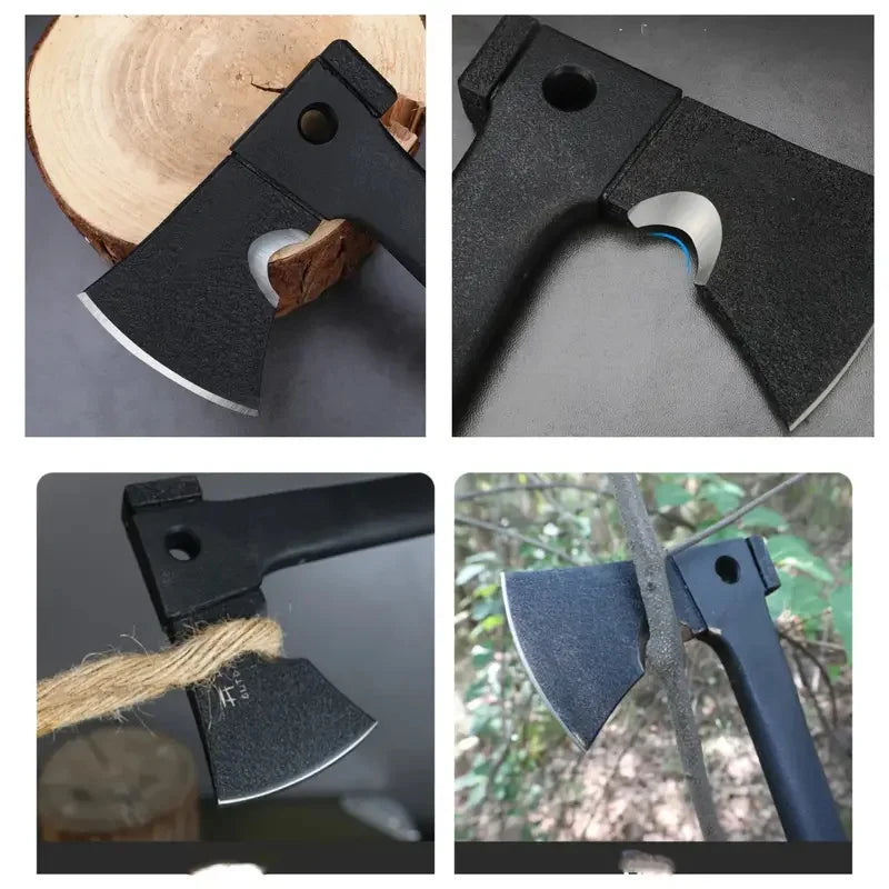 Outdoor Survival Axe with Fire Starter & Multi Tools