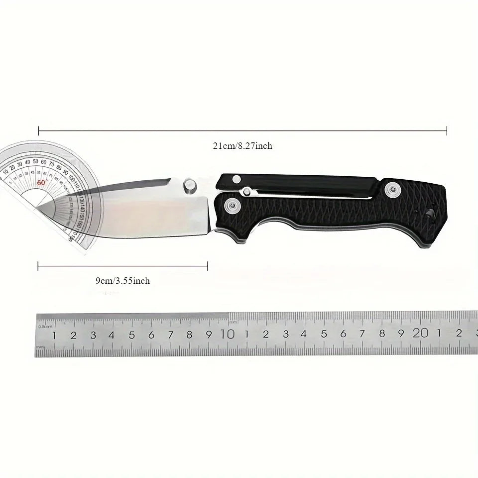 Stainless Steel Outdoor Survival and Camping Knife - Green