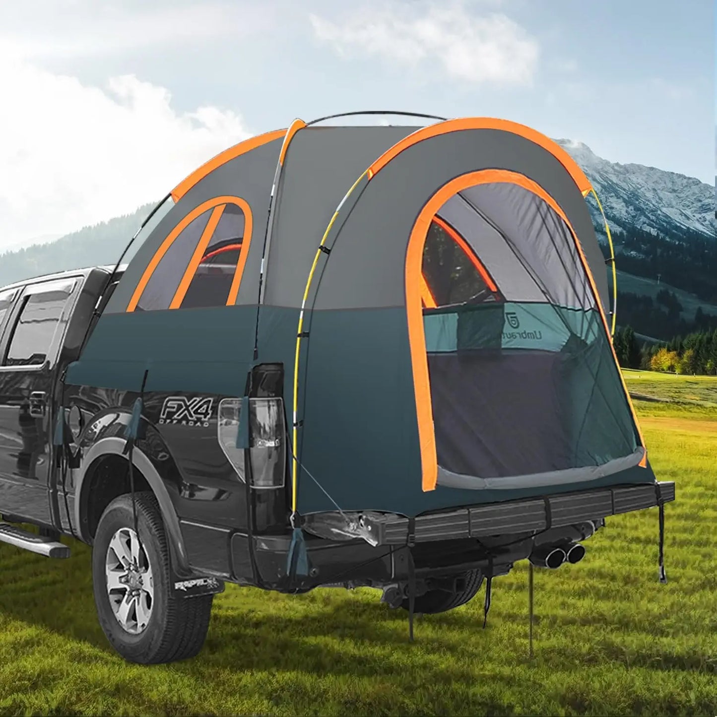 Waterproof Truck Bed Tent for 2 People Fits 5.5–6.4 ft Beds