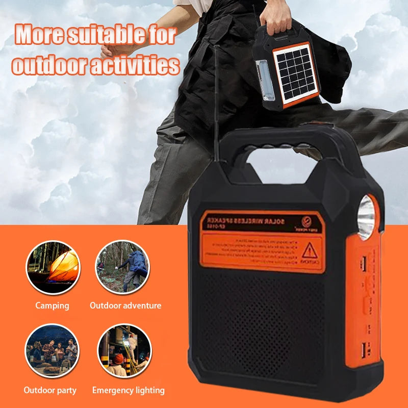 Portable Solar Camping Lantern with Radio 3600mAh