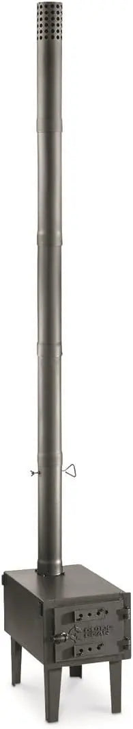 Outdoor Wood Burning Stove, Portable with Chimney Pipe for Cooking, Camping, Tent, & Hiking