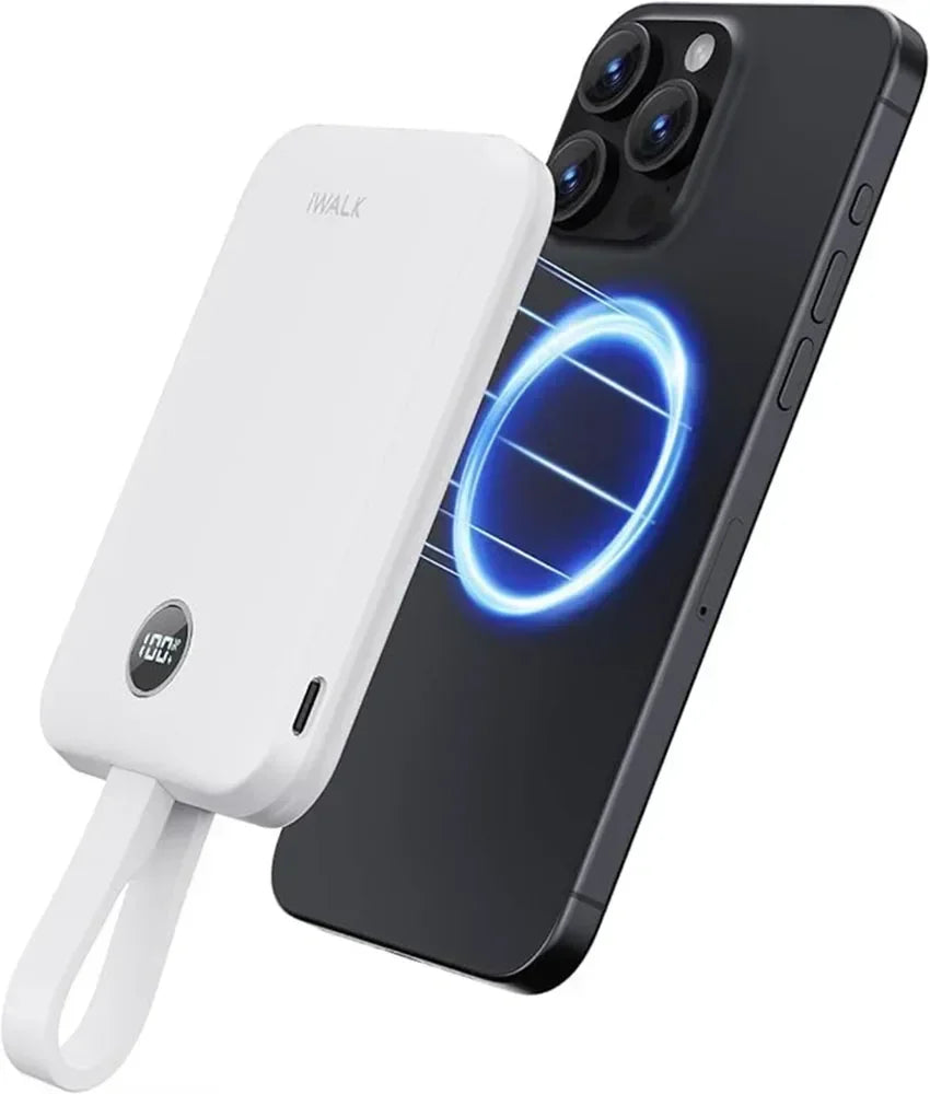 Magnetic Portable Charger 10000mAh with Wireless Charging
