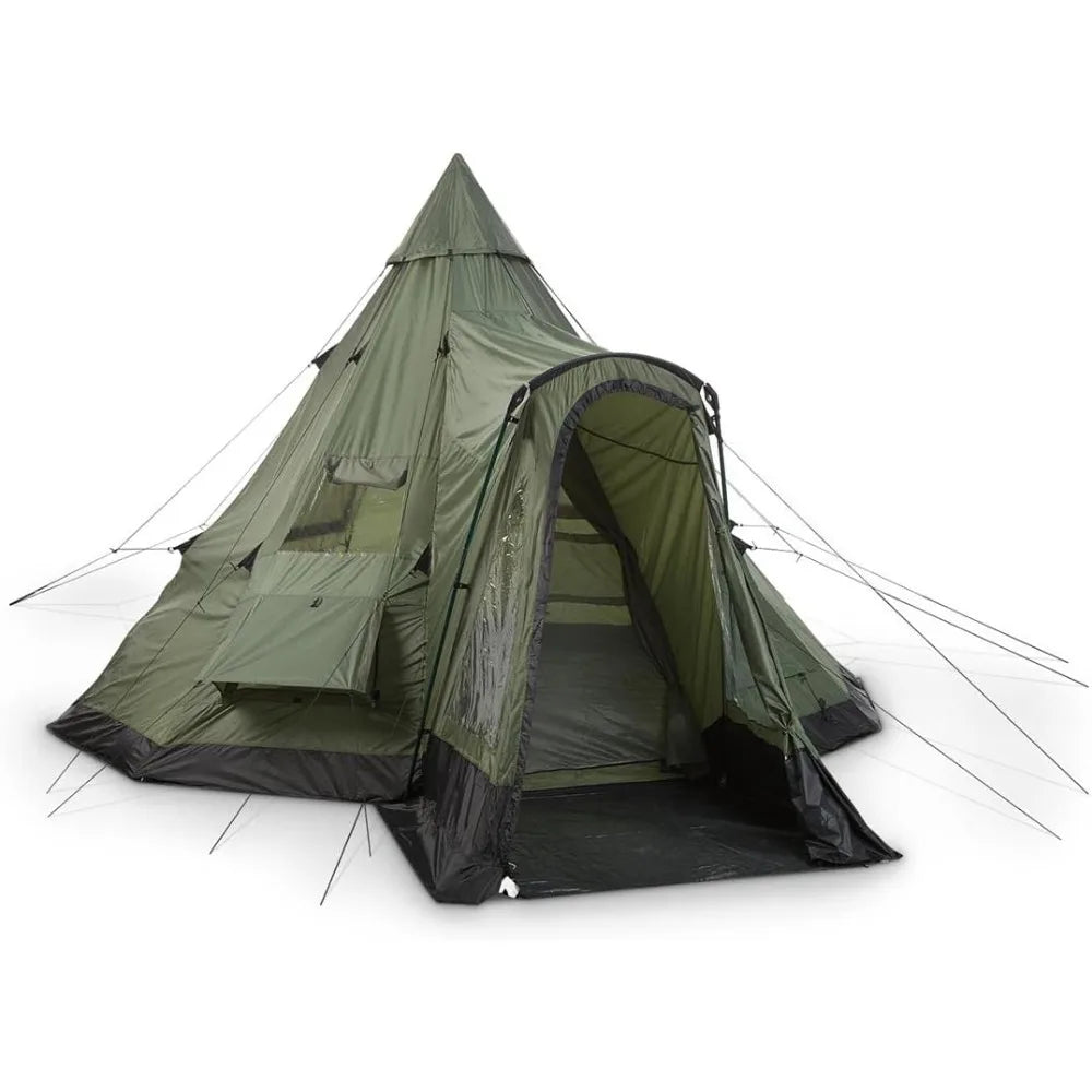 Deluxe 6 Person Waterproof 4 Season Teepee Tent