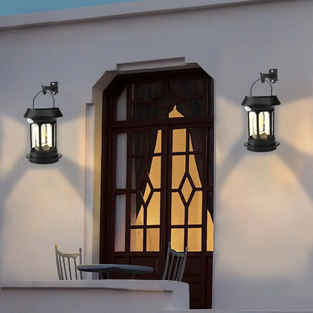 Type-C Rechargeable Solar Camping Lights, Dimmable Solar Powered Hand Lantern Waterproof