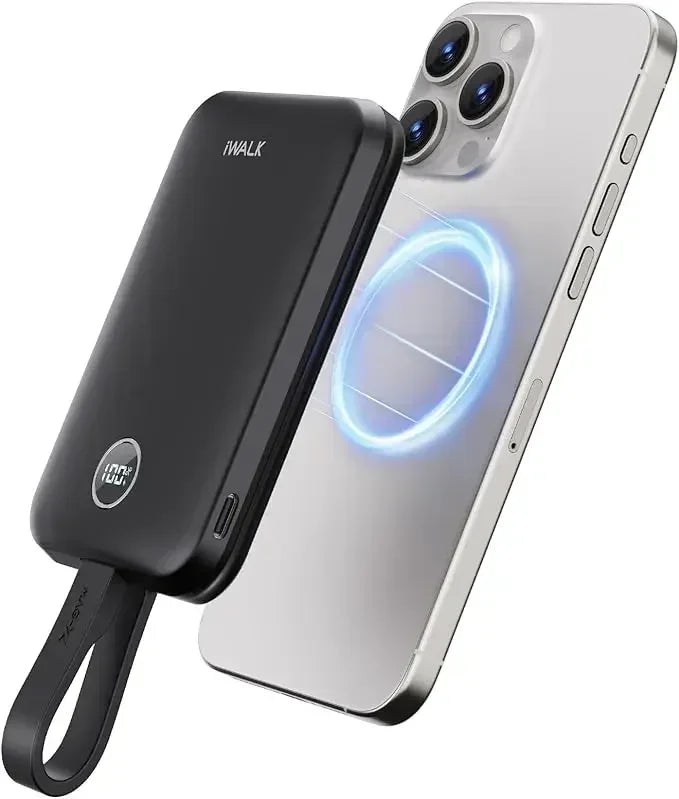 Magnetic Portable Charger 10000mAh with Wireless Charging