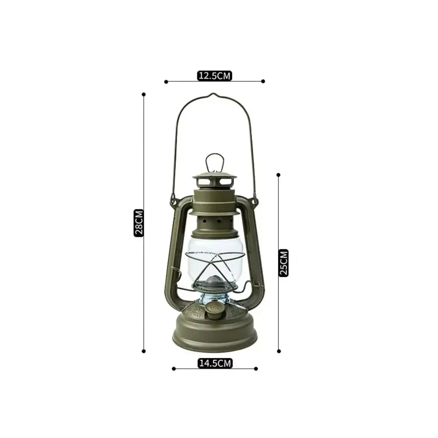 Outdoor Camping Tent Light Old Kerosene Lamp, Hangable