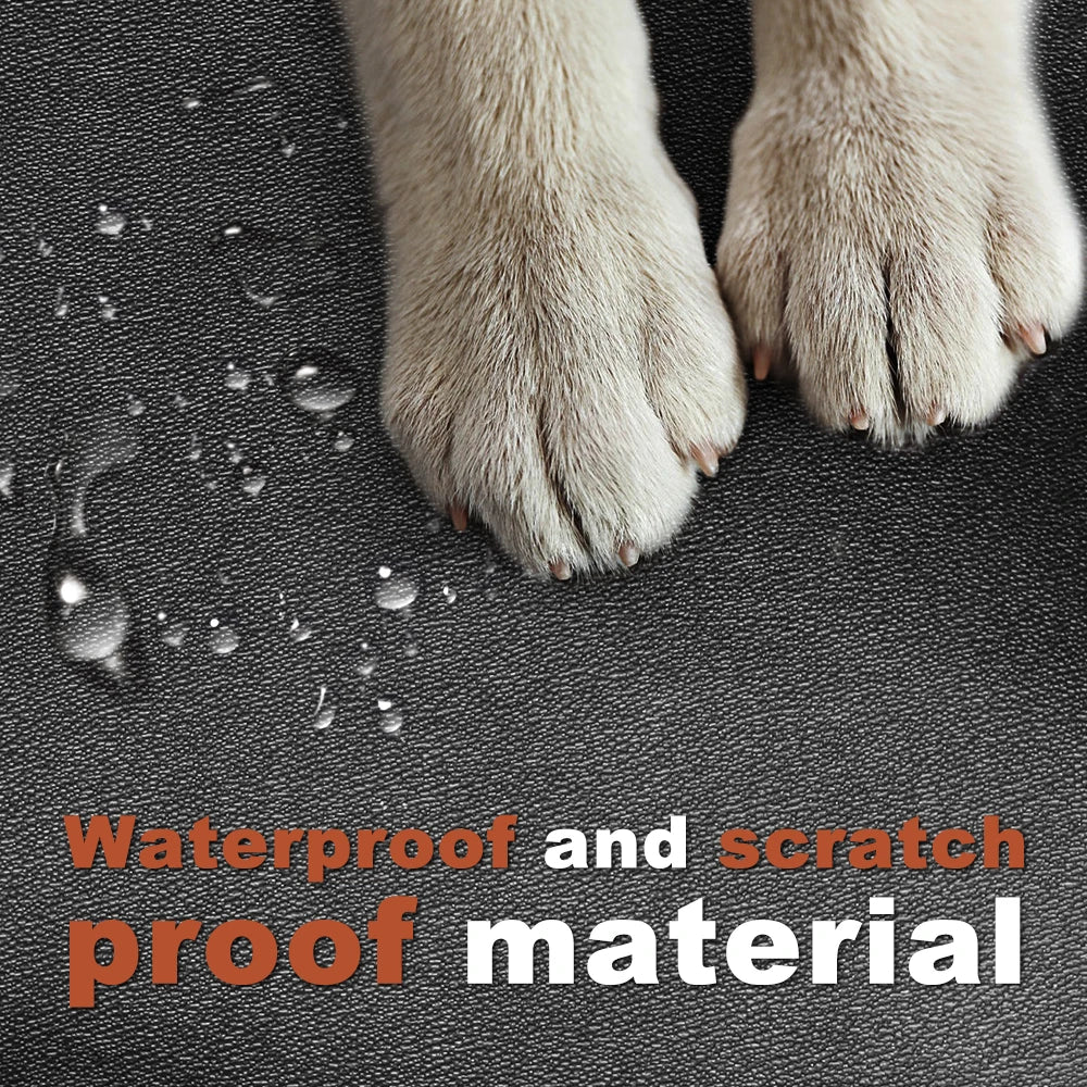 Back Seat Extender Dog Car Cover Waterproof Hard Bottom Seat Protector Mat