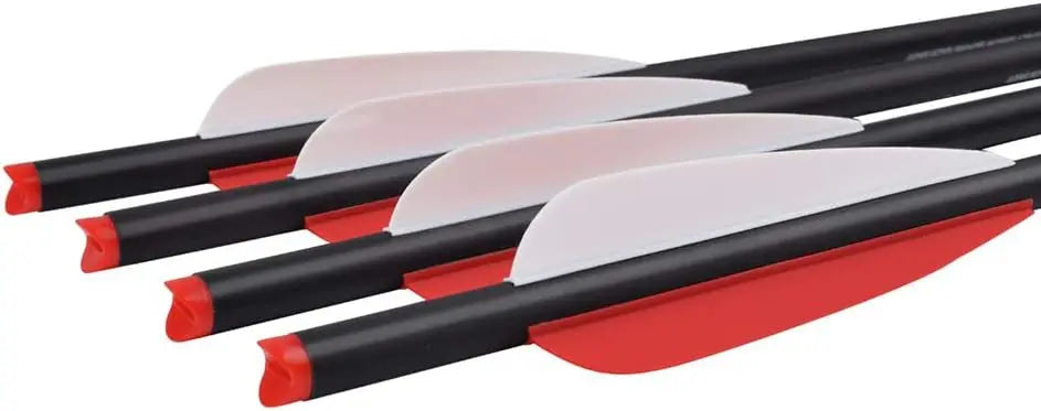 12 Pack Carbon Crossbow Bolts 20 or 22 Inch with 100gr Tips