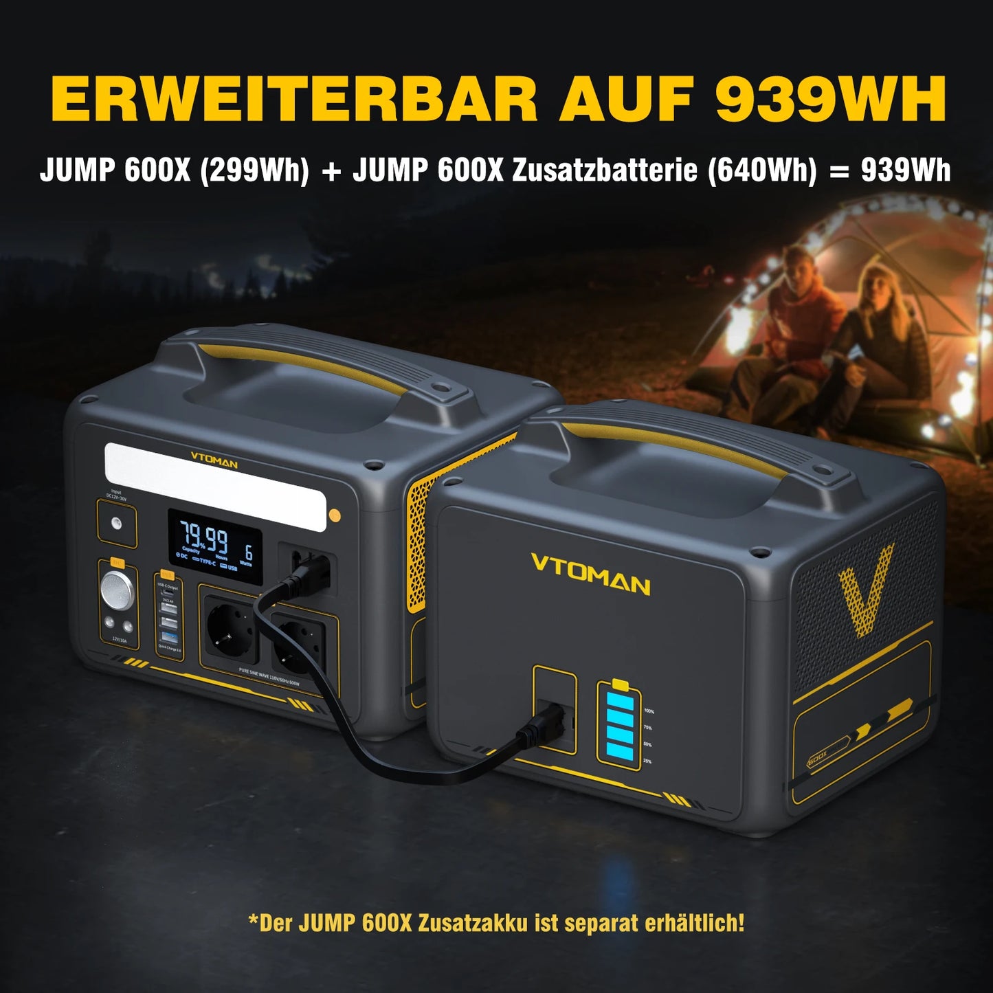VTOMAN Jump 600X Portable Power Station 299Wh