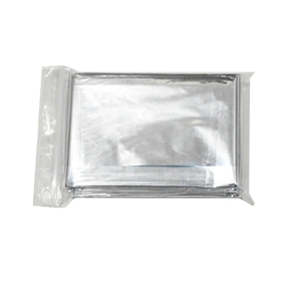 Silver Emergency Thermal Sleeping Bag Waterproof, Windproof, Reusable Survival Blanket