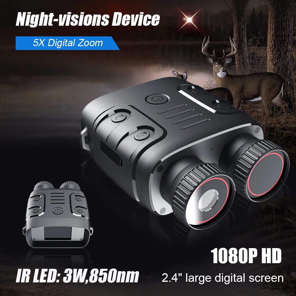 Night Vision Binoculars with HD Camera and Digital Zoom