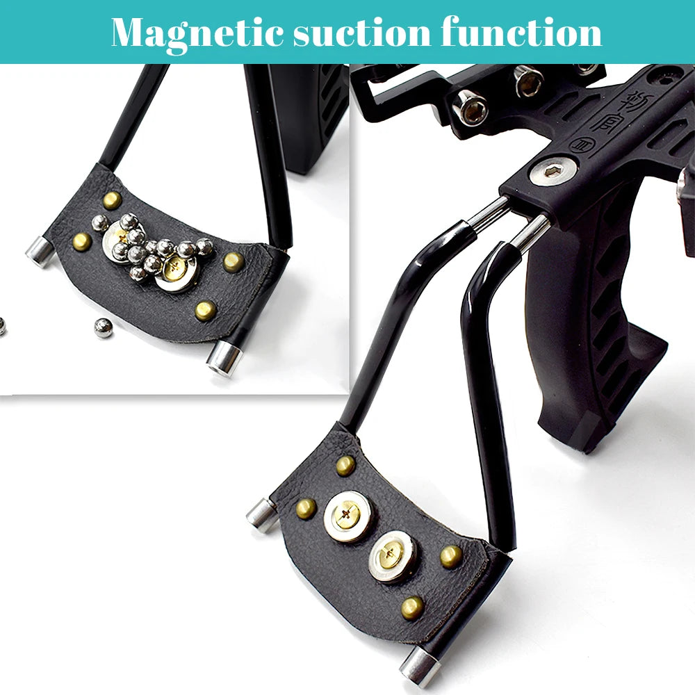 Professional Metal Slingshot with Laser and Arrow Rest for Hunting and Fishing