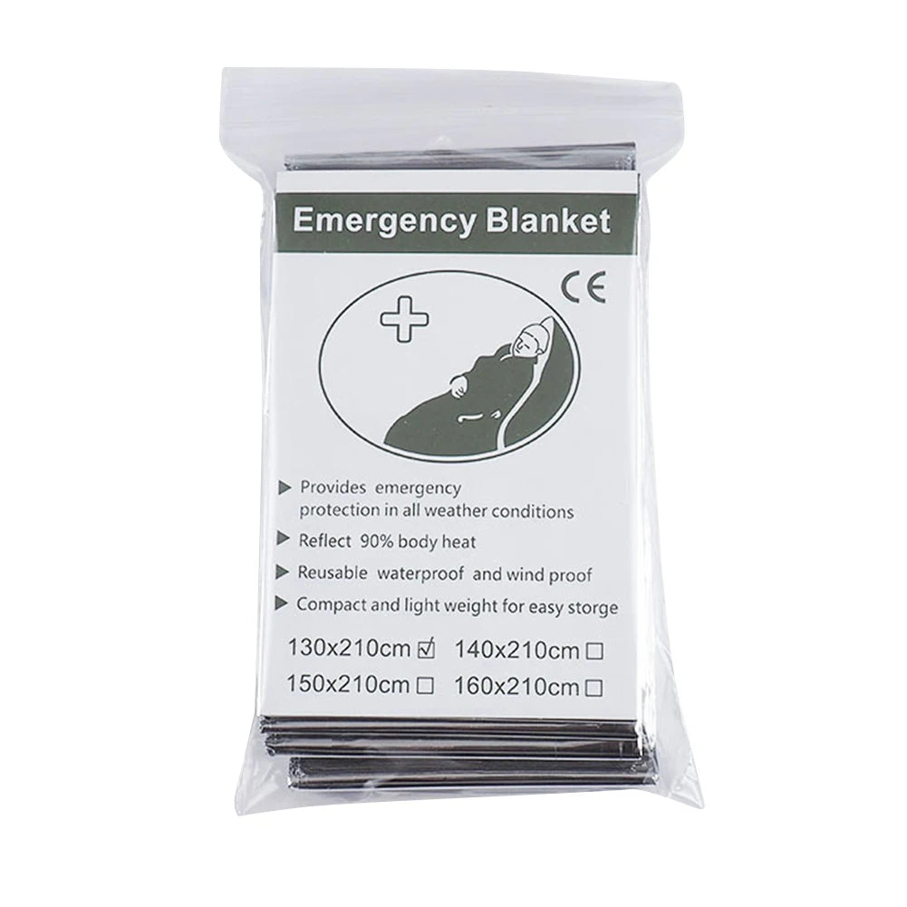 10 to 30 Pieces Emergency Foil Thermal Blanket Set