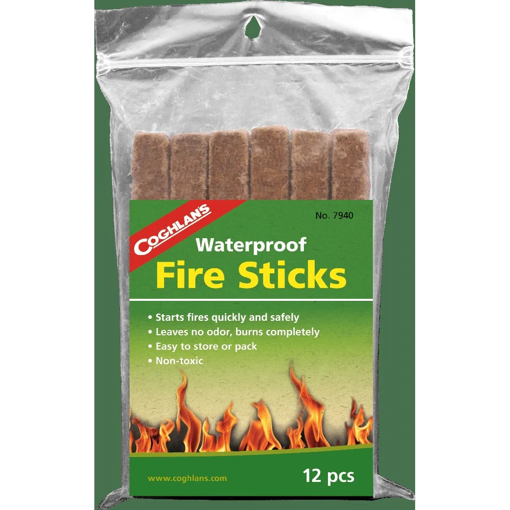 12 Pack Waterproof Odorless Fire Starter Sticks
