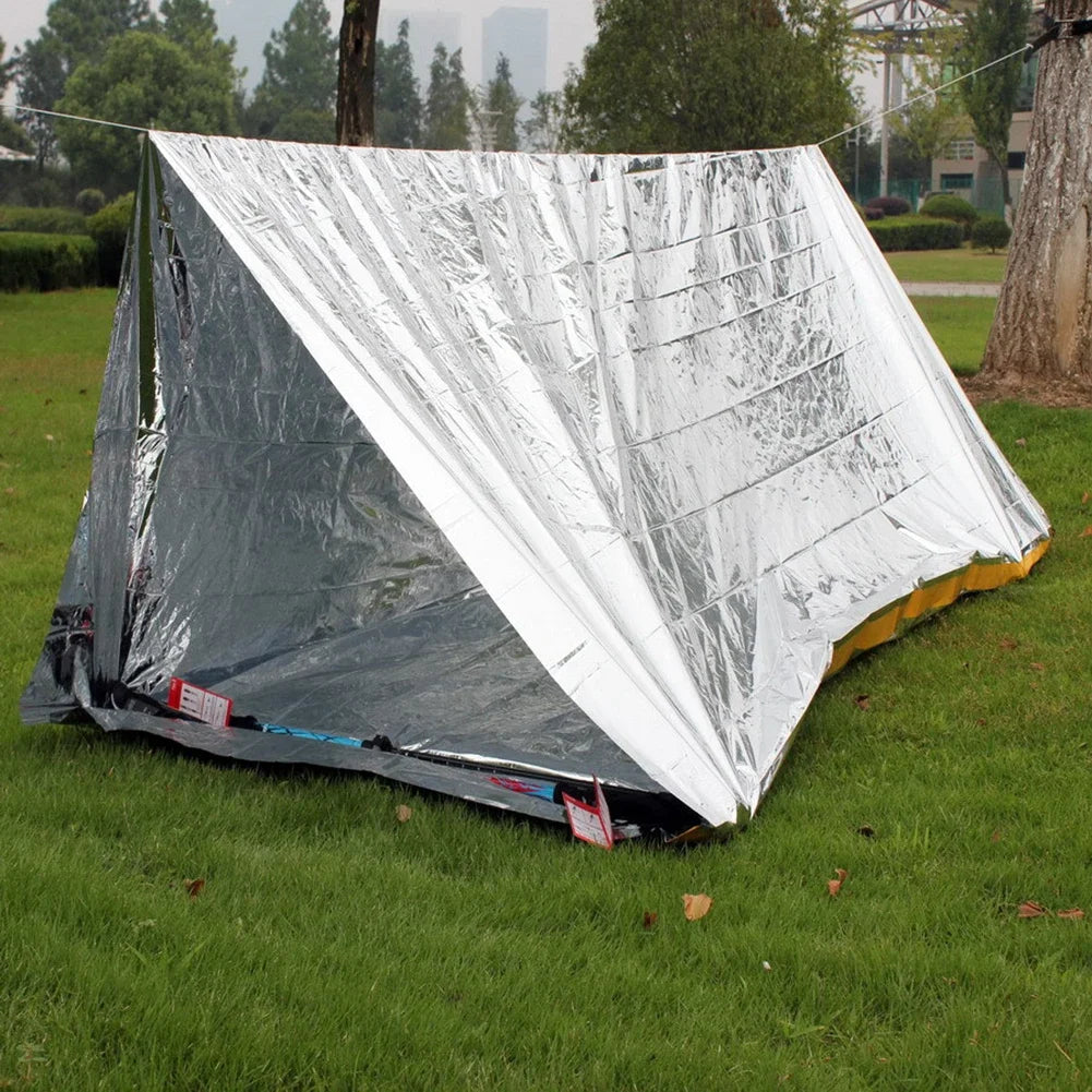 1 to 10 Pieces Emergency Thermal Foil Rescue Blanket Set