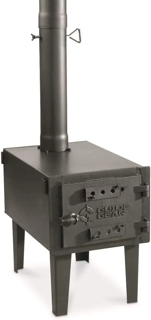 Outdoor Wood Burning Stove, Portable with Chimney Pipe for Cooking, Camping, Tent, & Hiking