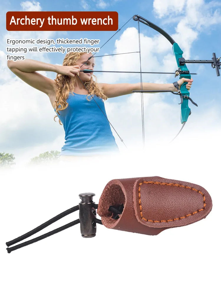 Archery Thumb Ring Finger Protector for Hunting and Practice