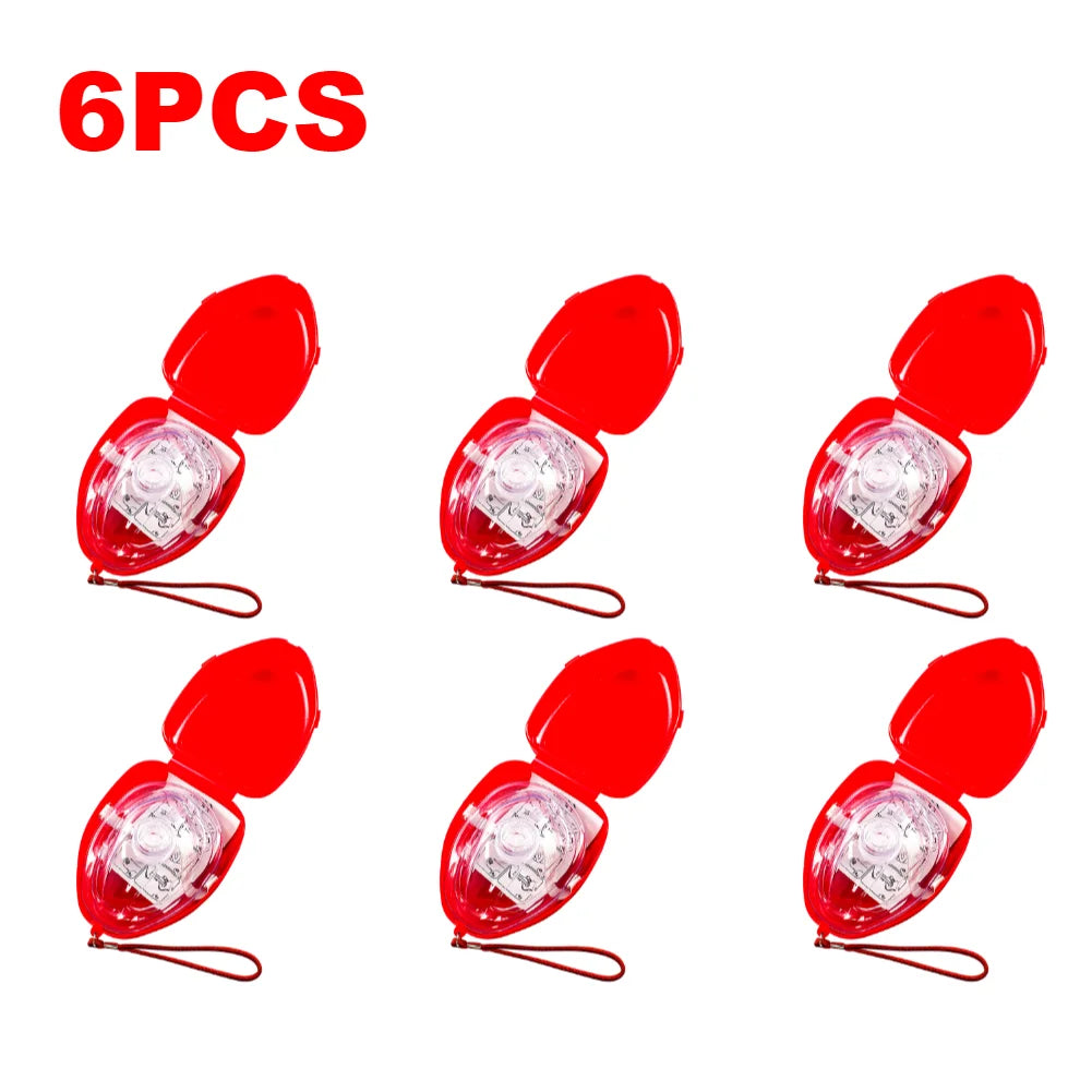 2-10 pcs CPR Breathing Masks with One Way Valve
