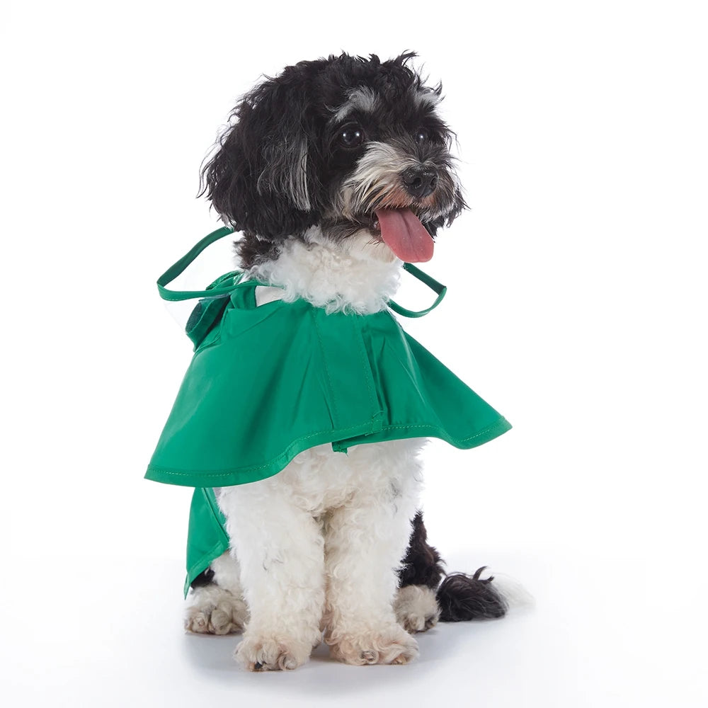 Reflective Waterproof Hooded Dog Raincoat for Large Dogs