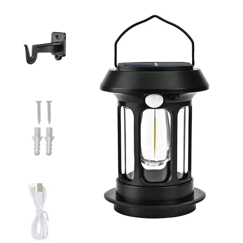 Solar Rechargeable Portable Camping Lantern Light