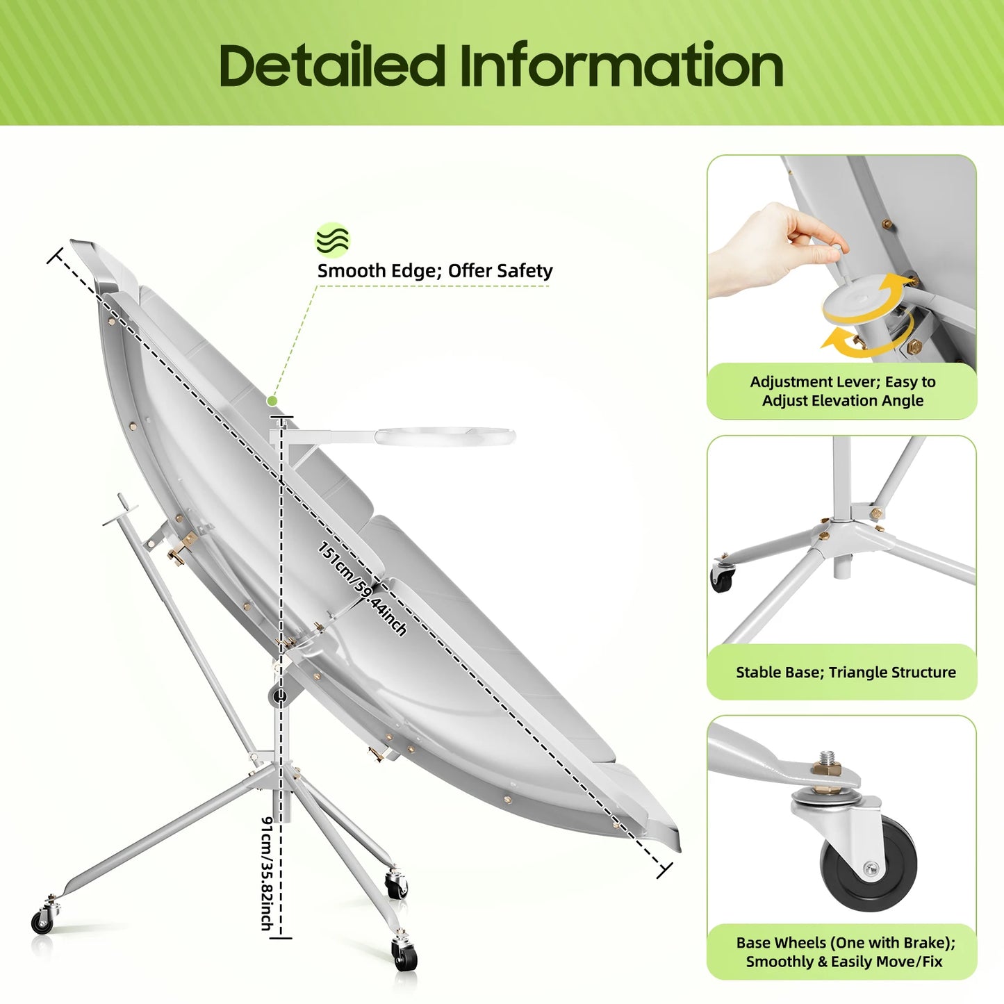 Multifunctional Solar Power Cooker for Camping