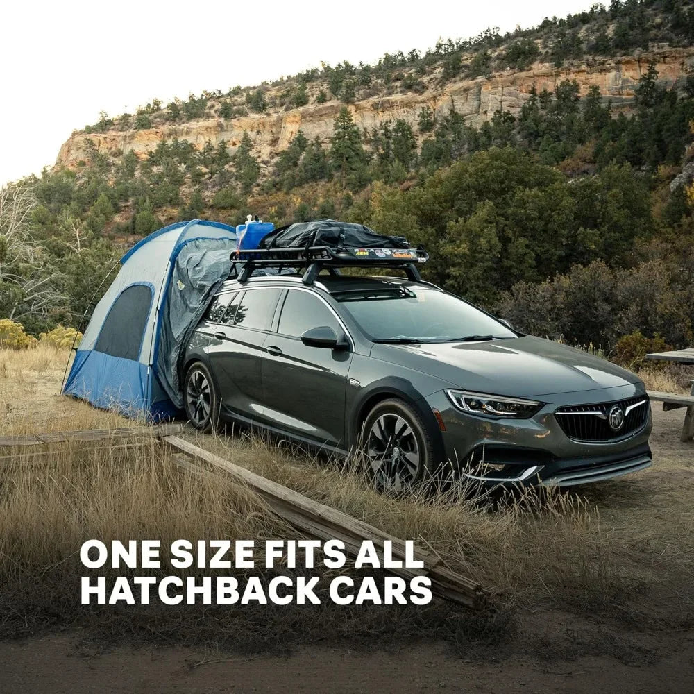 Waterproof Hatchback Tent with Awning for 4 People