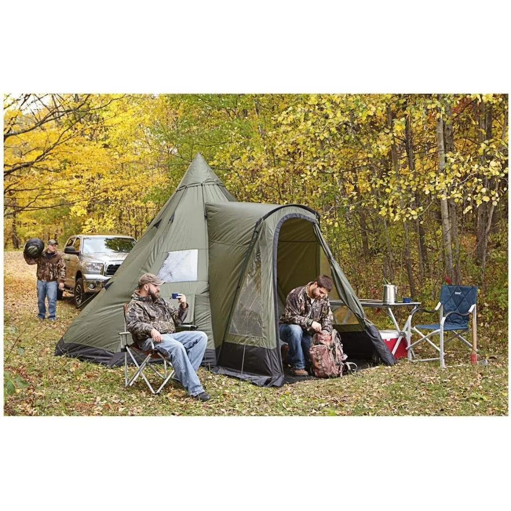 Deluxe 6 Person Waterproof 4 Season Teepee Tent