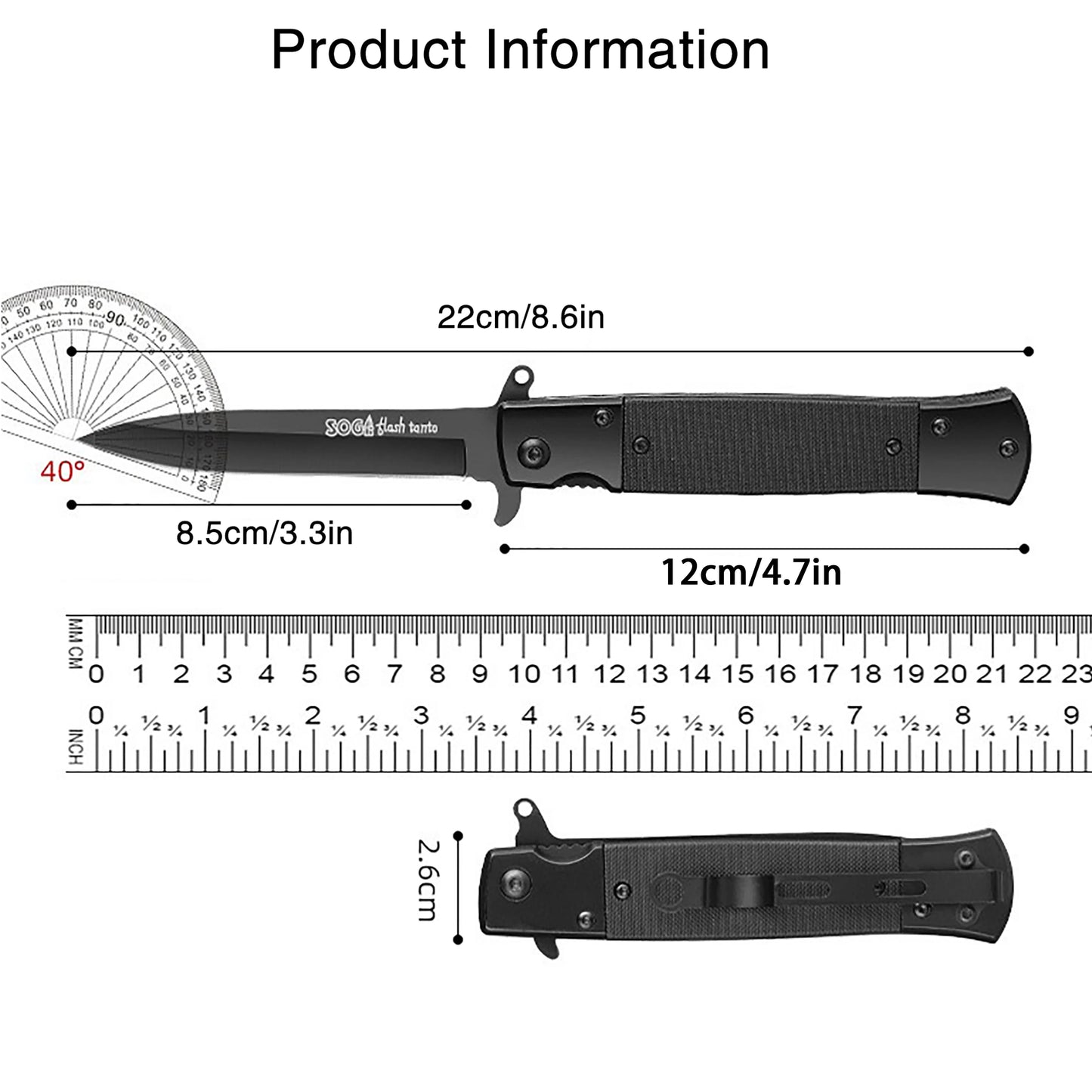 Folding Pocket Knife for Hunting and Survival