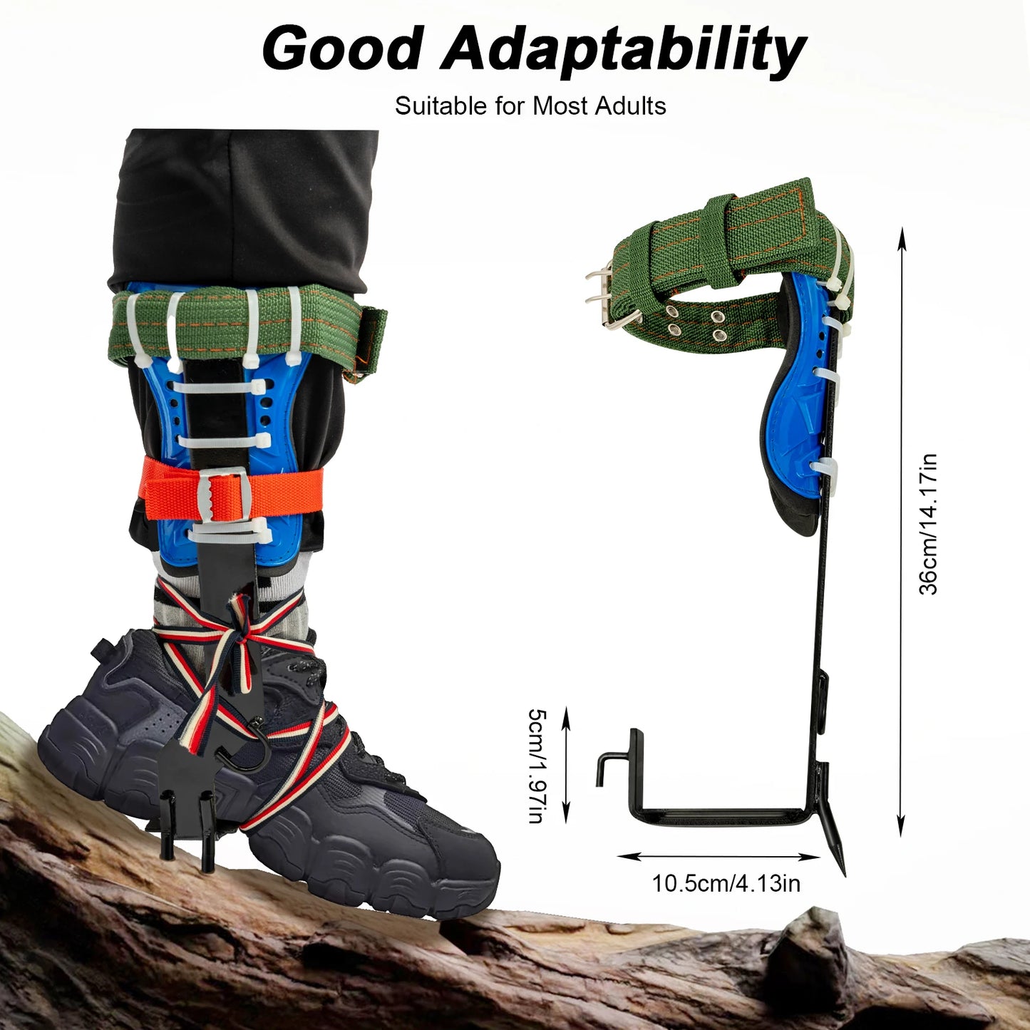 Tree Climbing Spikes with Safety Belt 200lb Capacity