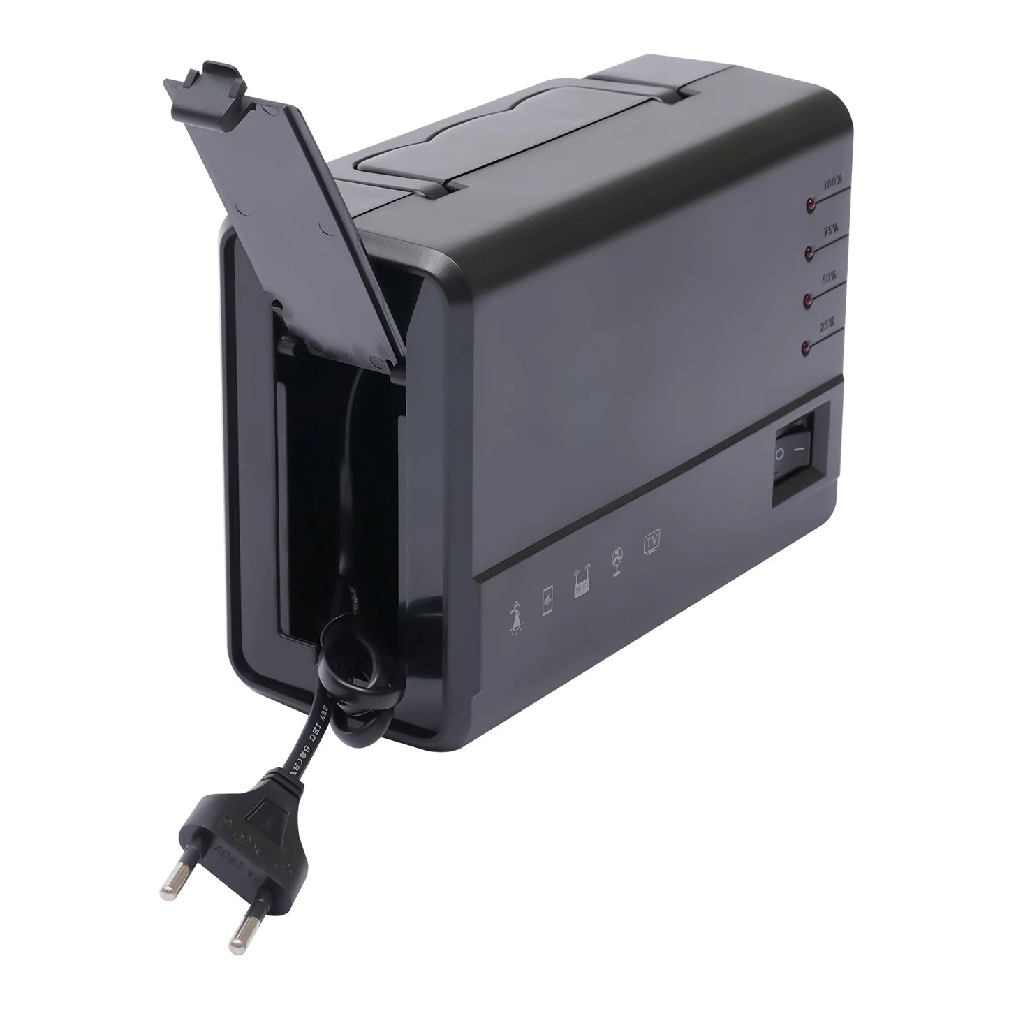 Portable Solar Generator Kit with LED Bulb and USB Outlets