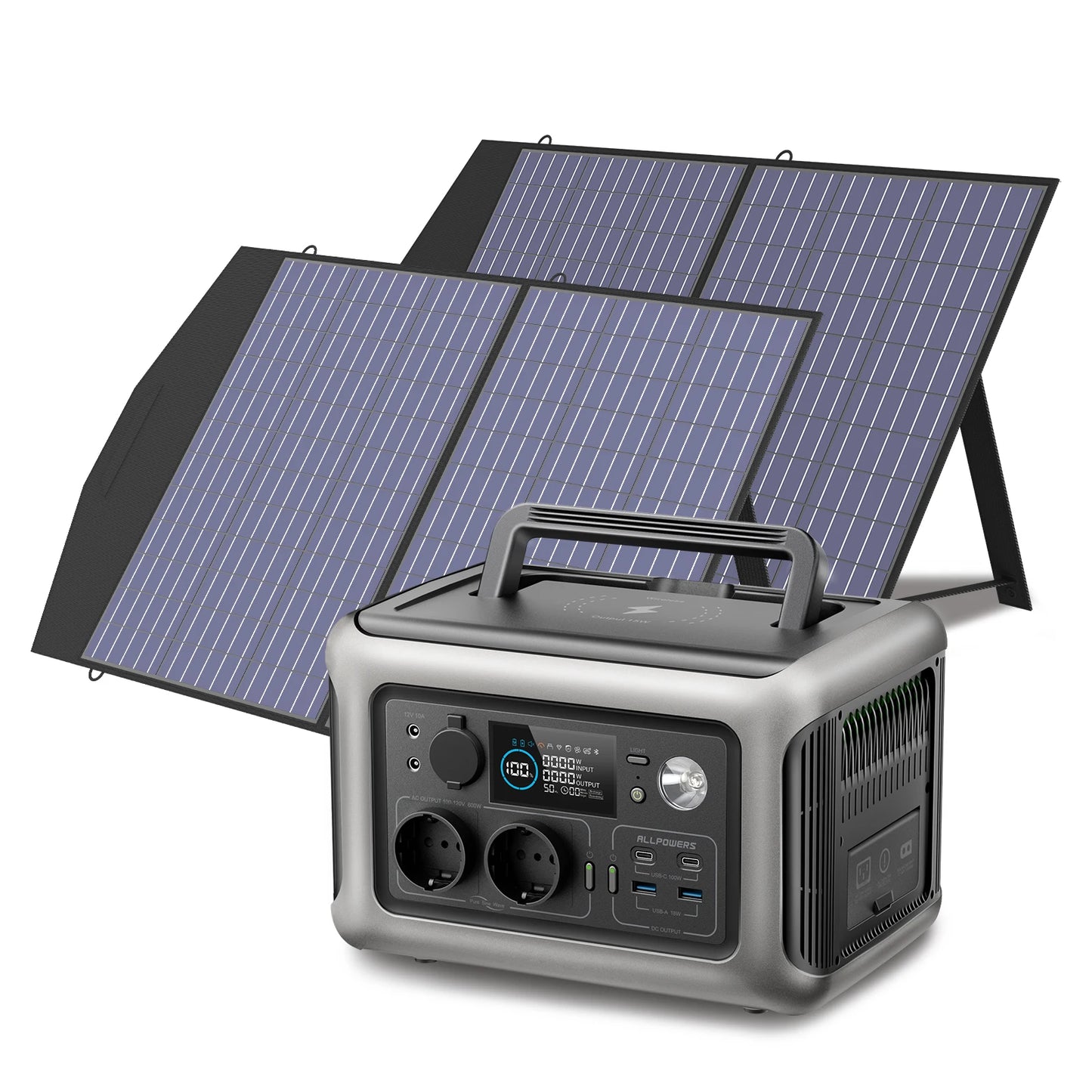 Portable Solar Generator Power Station with Solar Panel Option