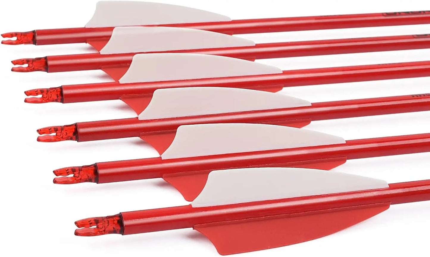 30 Inch Carbon Arrows for Compound and Recurve Bows Pack of 12