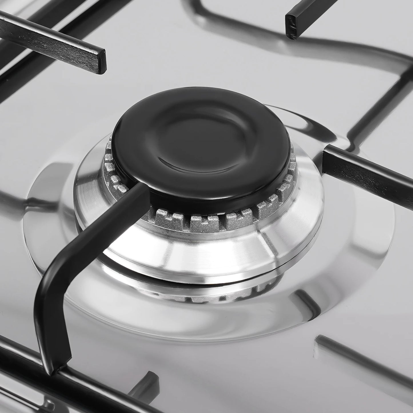 Portable Four Burner Gas Stove with Storage Rack