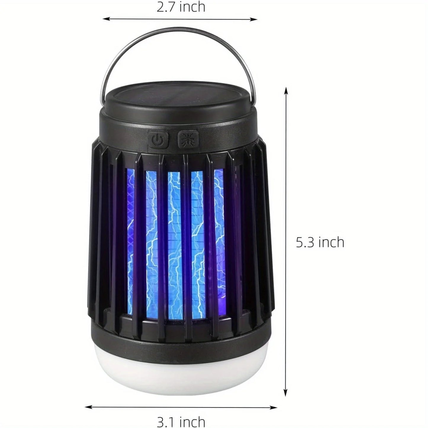 Cordless Solar Bug Zapper and Camping Light 3 in 1 2 Pieces Set