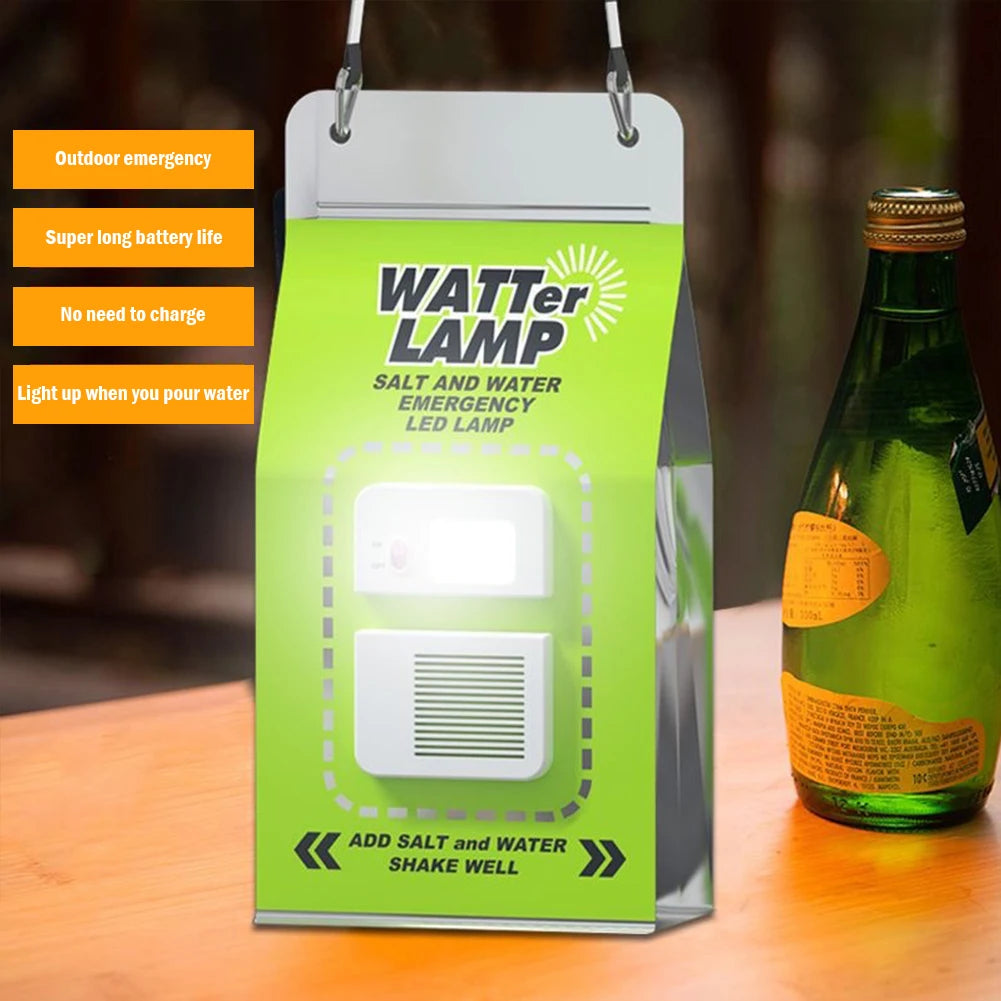 Portable LED Salt Water Emergency Lamp Waterproof and Reusable