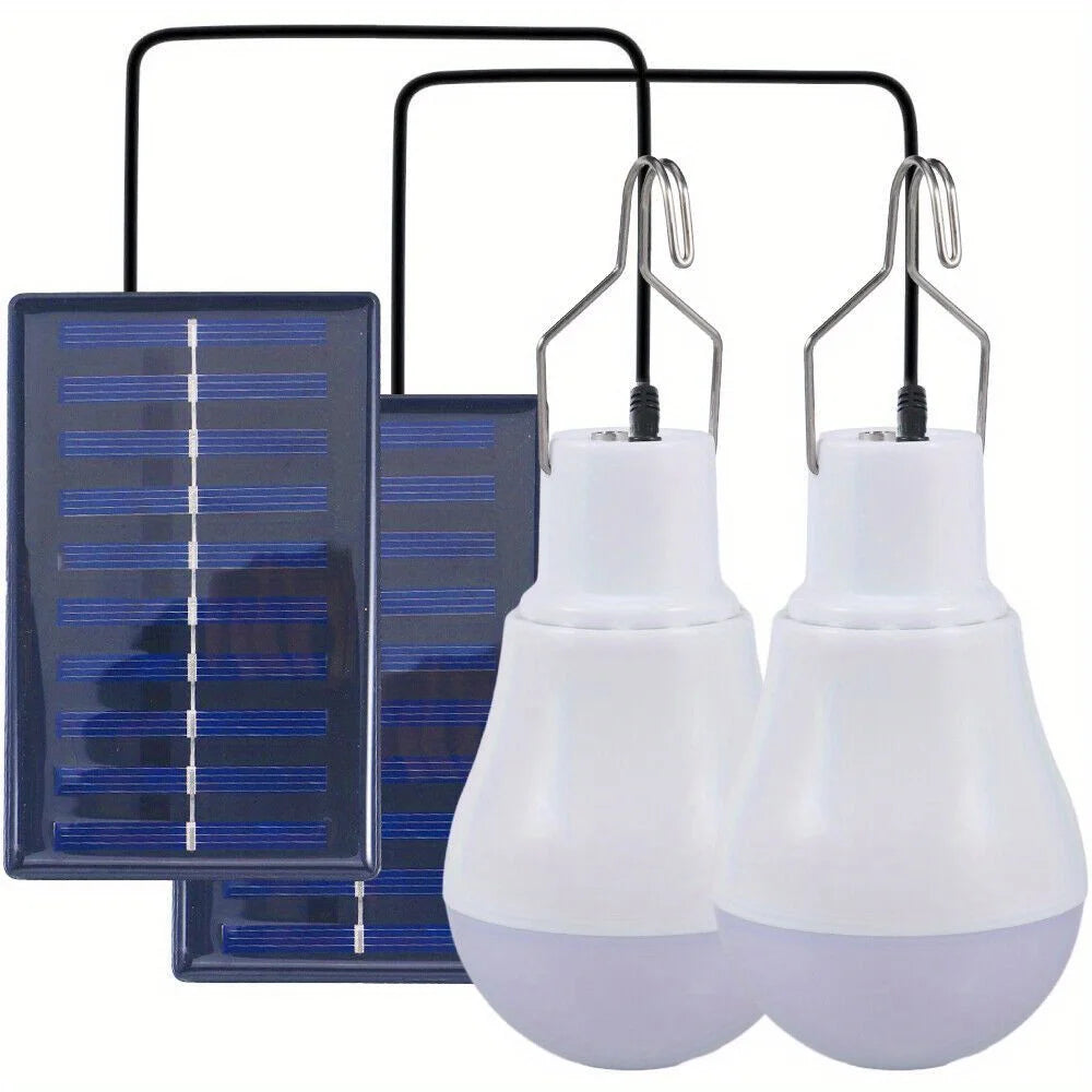 2 Pack Solar LED Camping Lights
