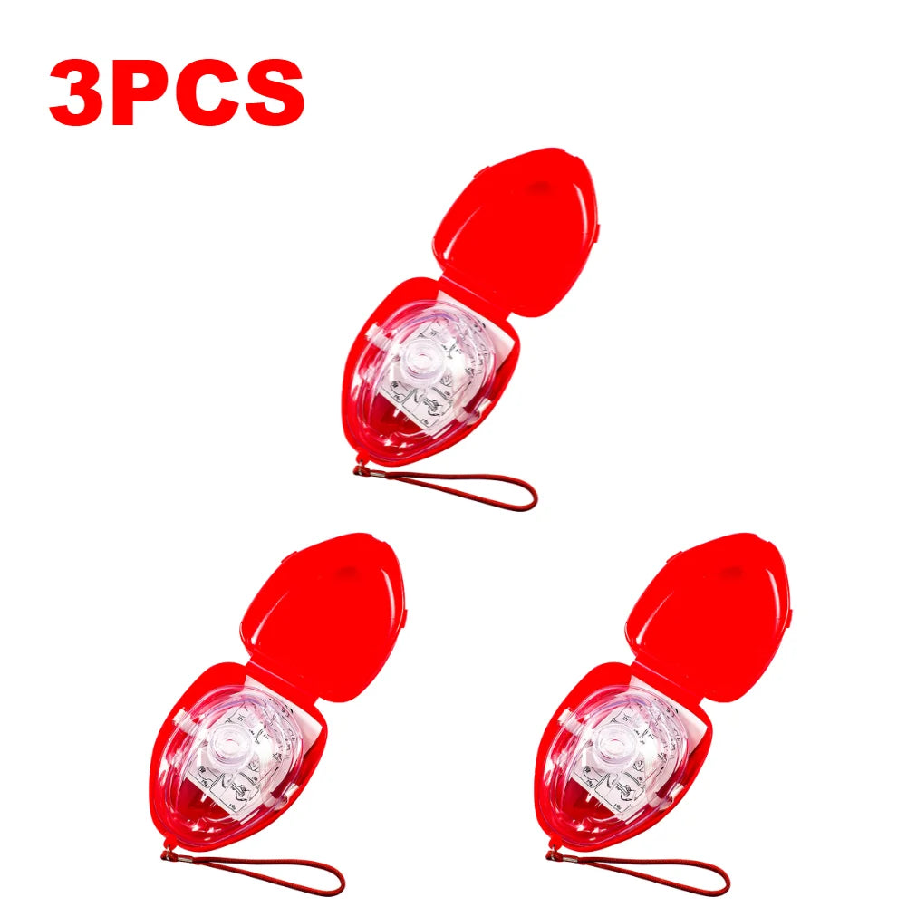 2-10 pcs CPR Breathing Masks with One Way Valve