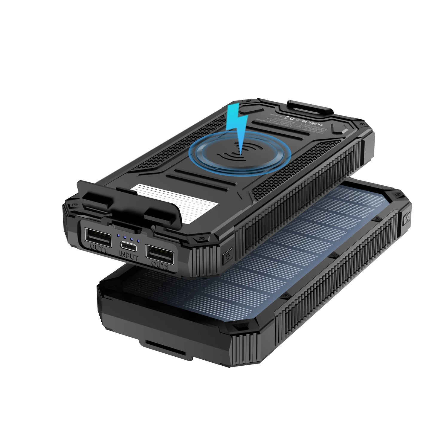 Solar Power Bank with Flashlight 20000mAh