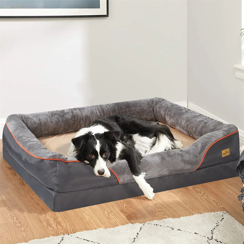 Jumbo Orthopedic Memory Foam Dog Sofa with Removable Cover