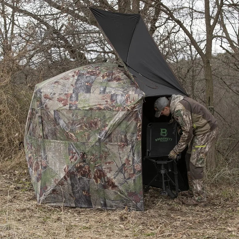 Barronett Feather Five 4 Person Portable Hunting Blind 72 x 84 x 84 Inches