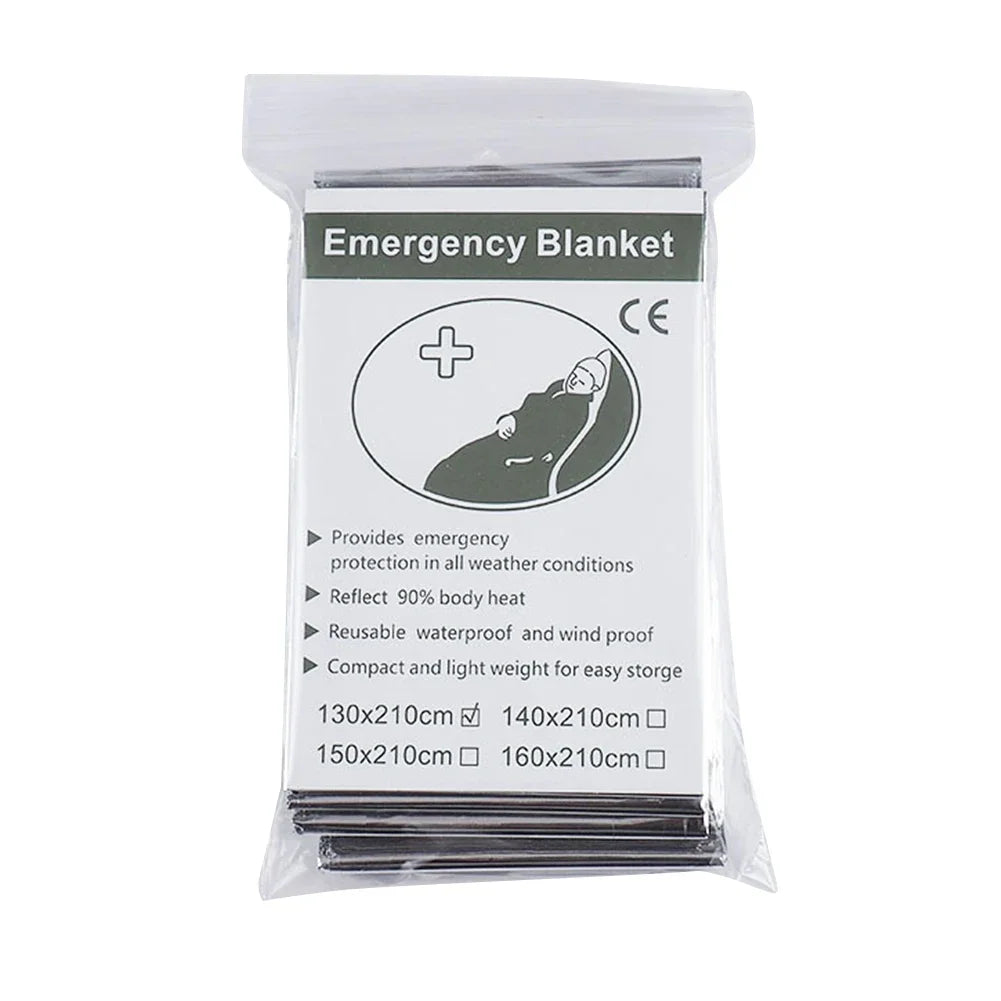 15/1PCS Waterproof Thermal Emergency Blanket 130x210cm