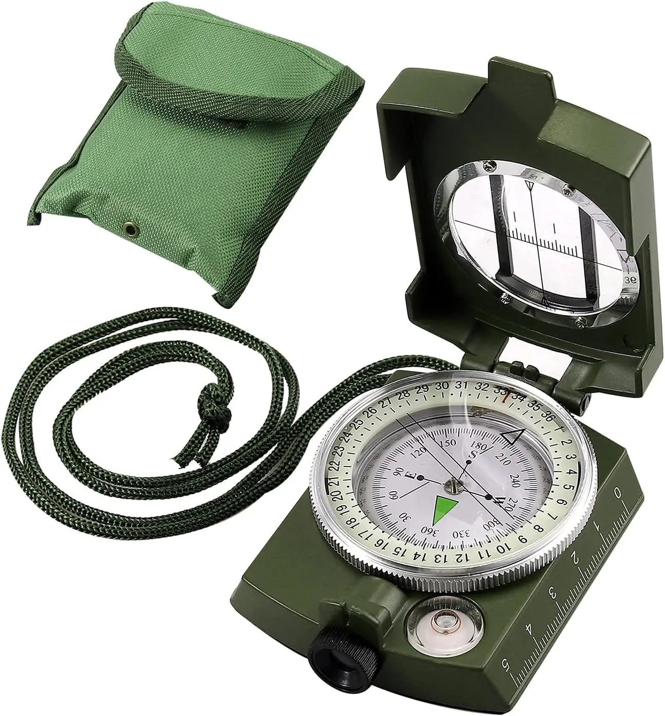 Waterproof Military Compass with Sighting and Carry Bag