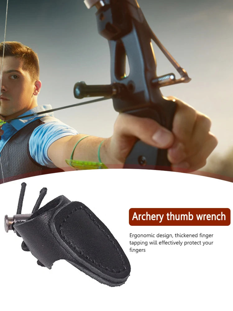 Archery Thumb Ring Finger Protector for Hunting and Practice