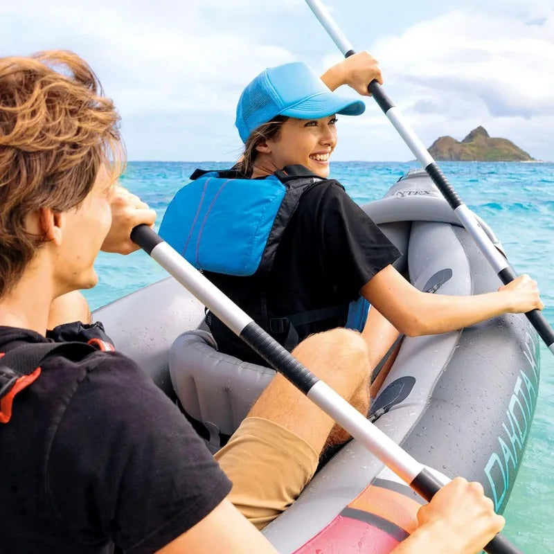 2 Person Inflatable Kayak Set with Oars and Pump