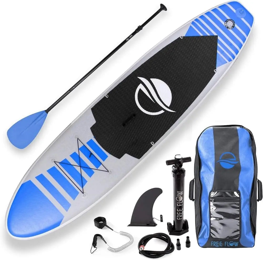 SereneLife Inflatable Stand Up Paddle Board with Paddle and Non Slip Deck