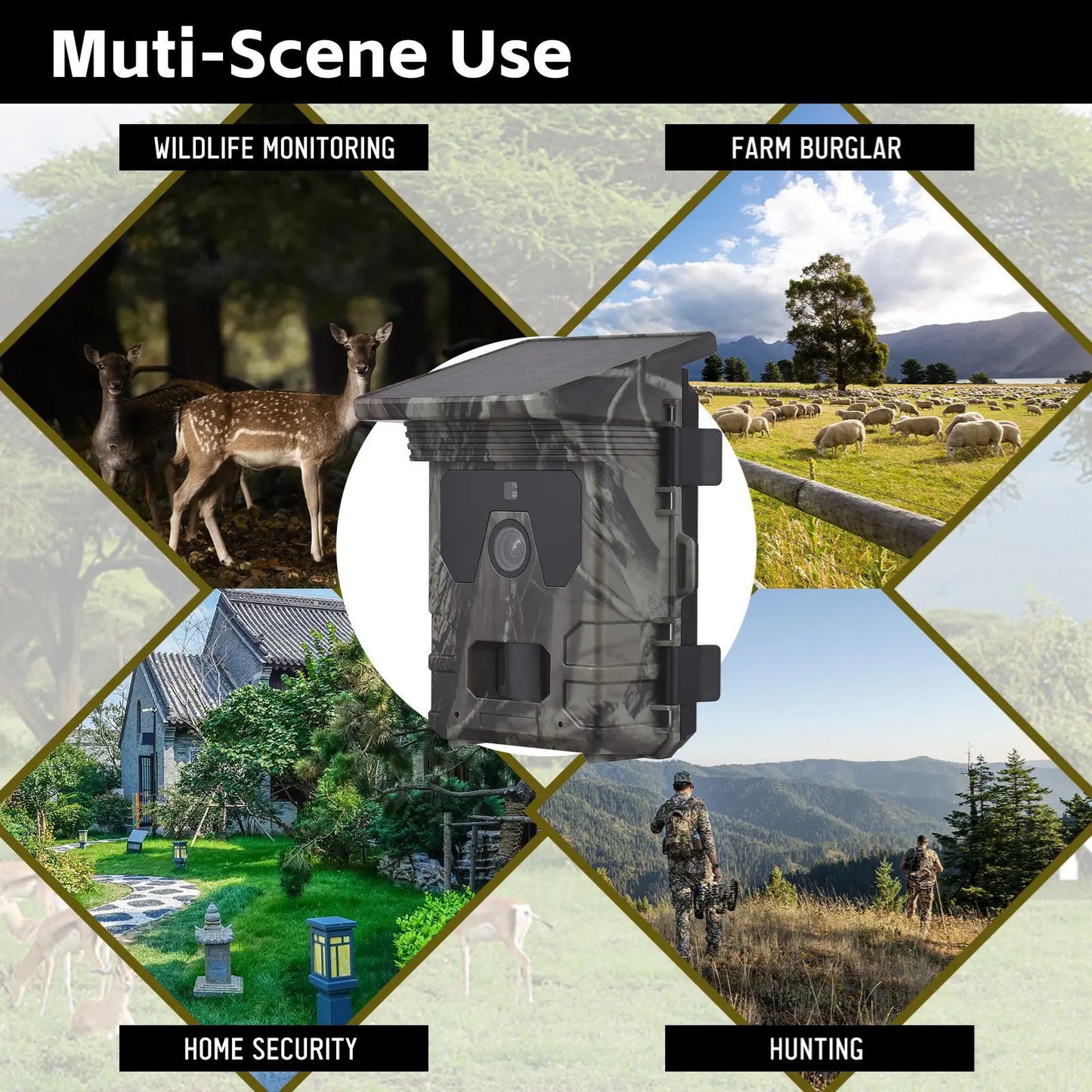 Solar Powered 4K Hunting Trail Camera