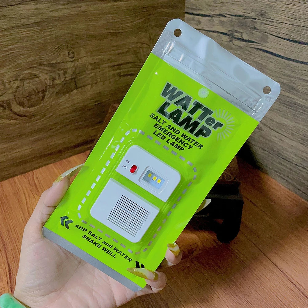 Portable LED Salt Water Emergency Lamp Waterproof and Reusable